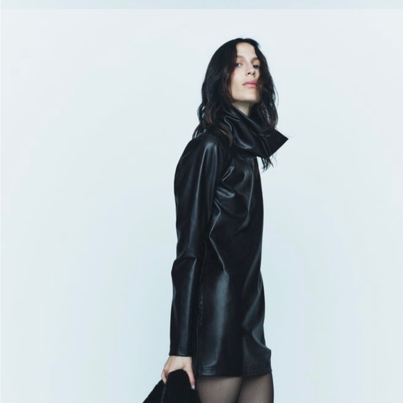 Zara Dresses & Skirts - NWT ZARA LEATHER DRESS